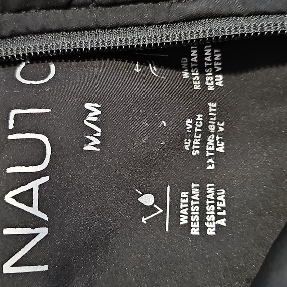 Nautica medium black zip up water resistant jacket - Picture 6 of 7